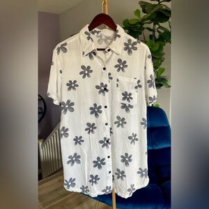 Ascot & Hart Floral Shirt Dress Women’s Size XS